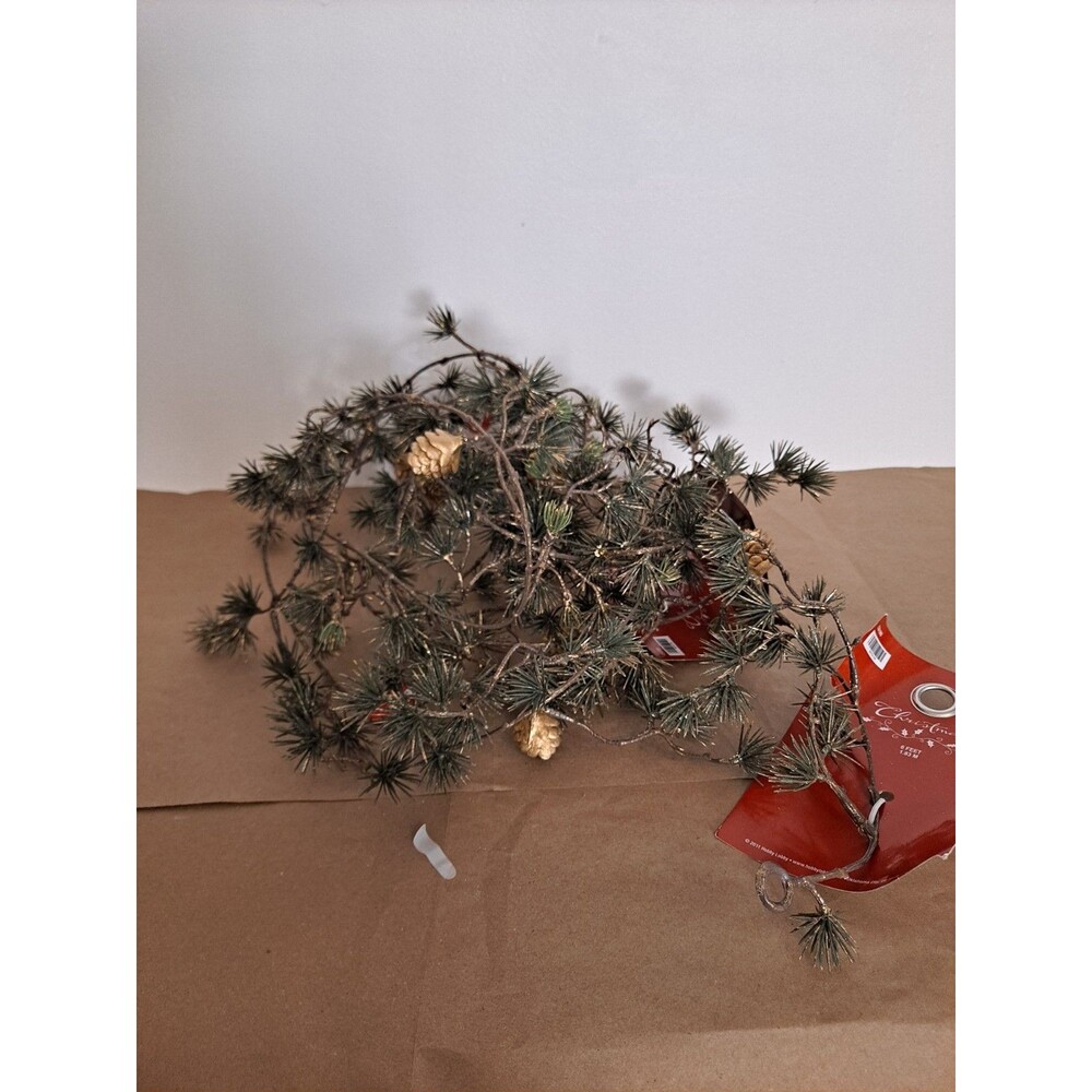 Hobby Lobby Gold Pine & Pinecone Garland 6 Feet Lot Of 2